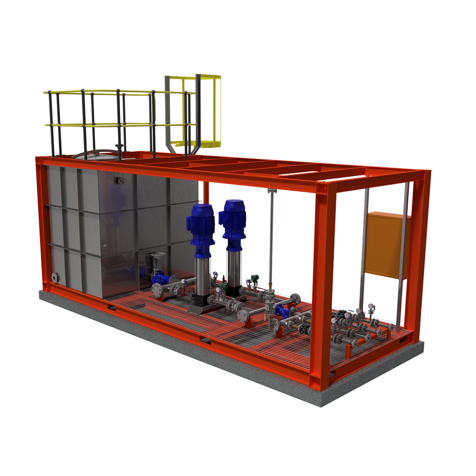 Containerised Gland Service Water Supply Skid